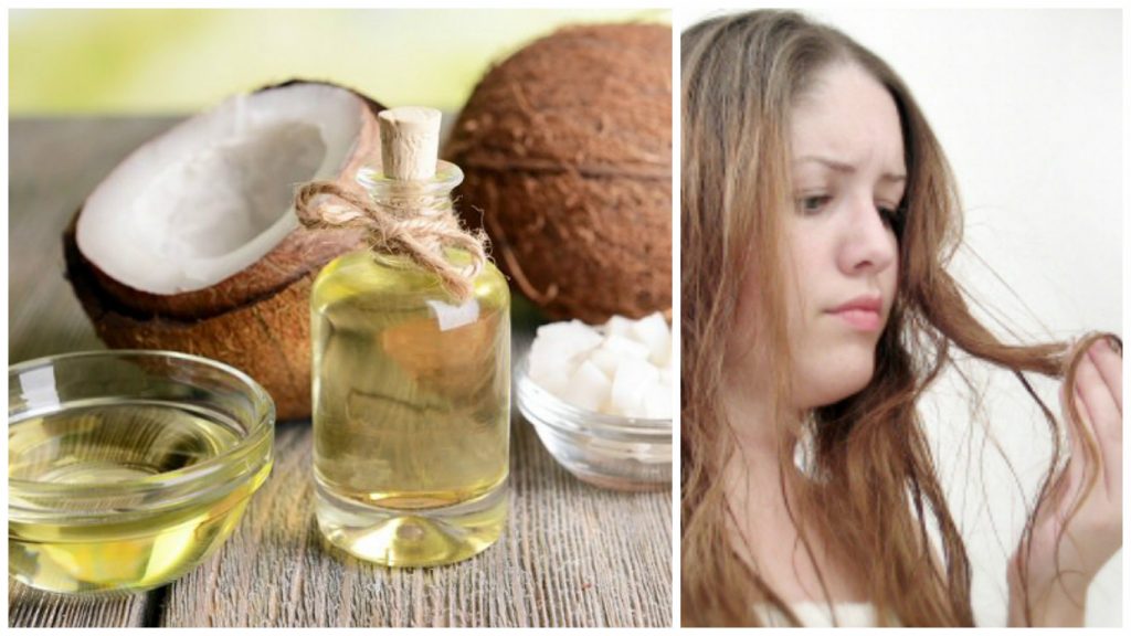 Tratamiento de aceite de coco para el cabello
