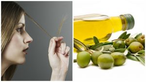 Aceite de oliva para el pelo débil